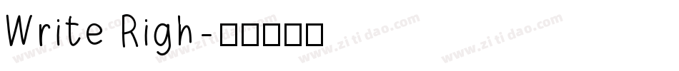 Write Righ字体转换